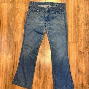 7 For All Mankind Medium Wash Flare Jeans